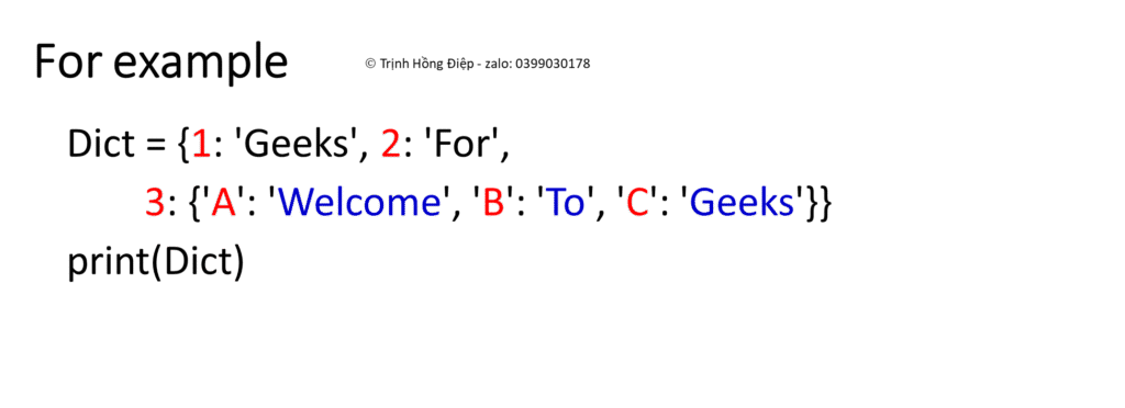 Dictionaries in Python - Kiểu từ điển trong Python image