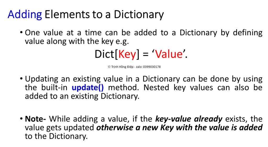 Dictionaries in Python - Kiểu từ điển trong Python image