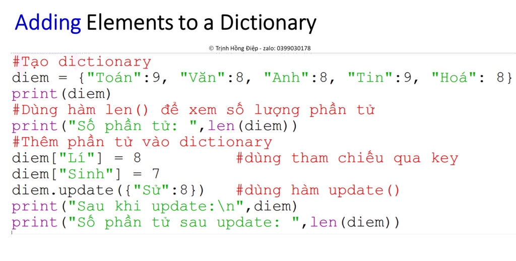 Dictionaries in Python - Kiểu từ điển trong Python image