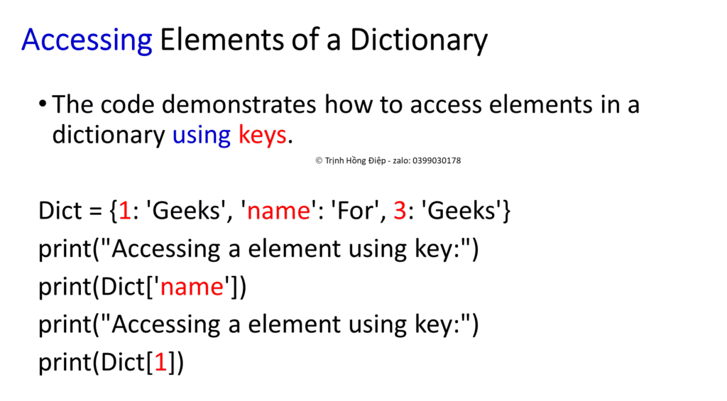 Dictionaries in Python - Kiểu từ điển trong Python image