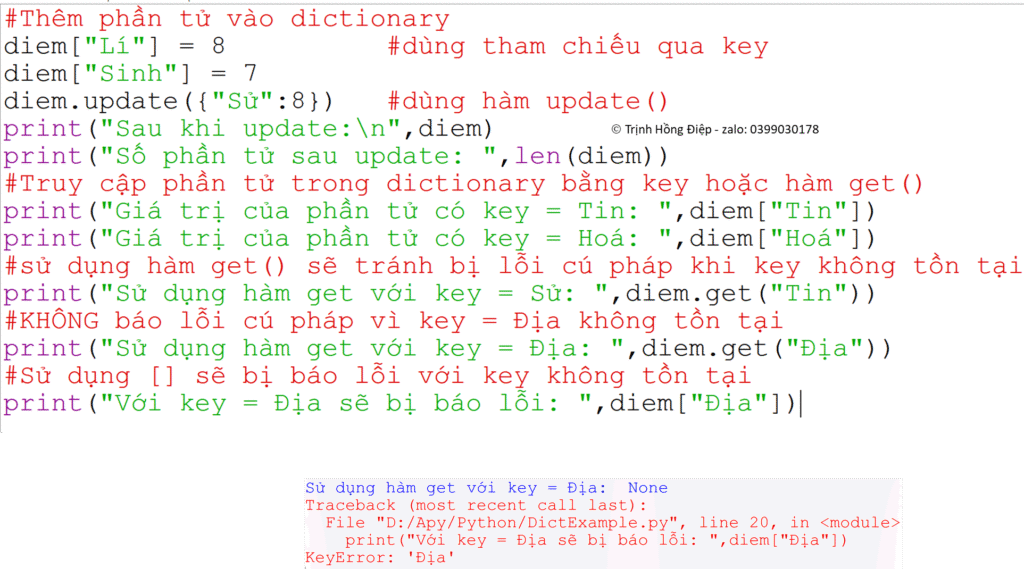 Dictionaries in Python - Kiểu từ điển trong Python image