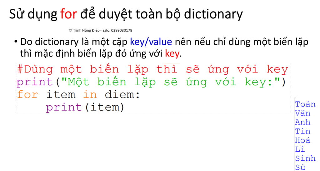 Dictionaries in Python - Kiểu từ điển trong Python image