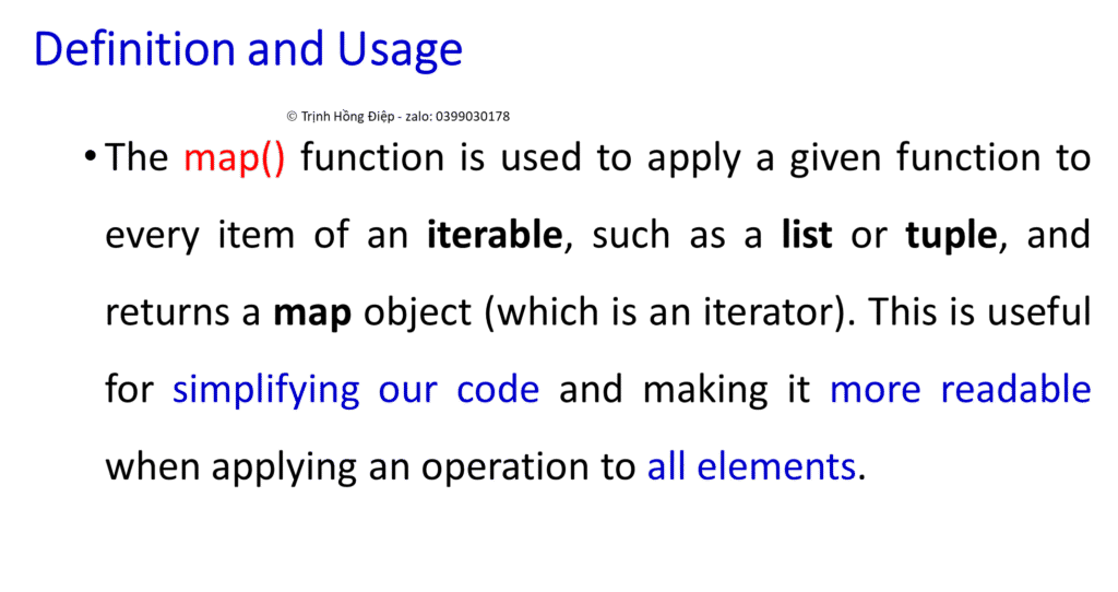 Hàm map() - map() function image