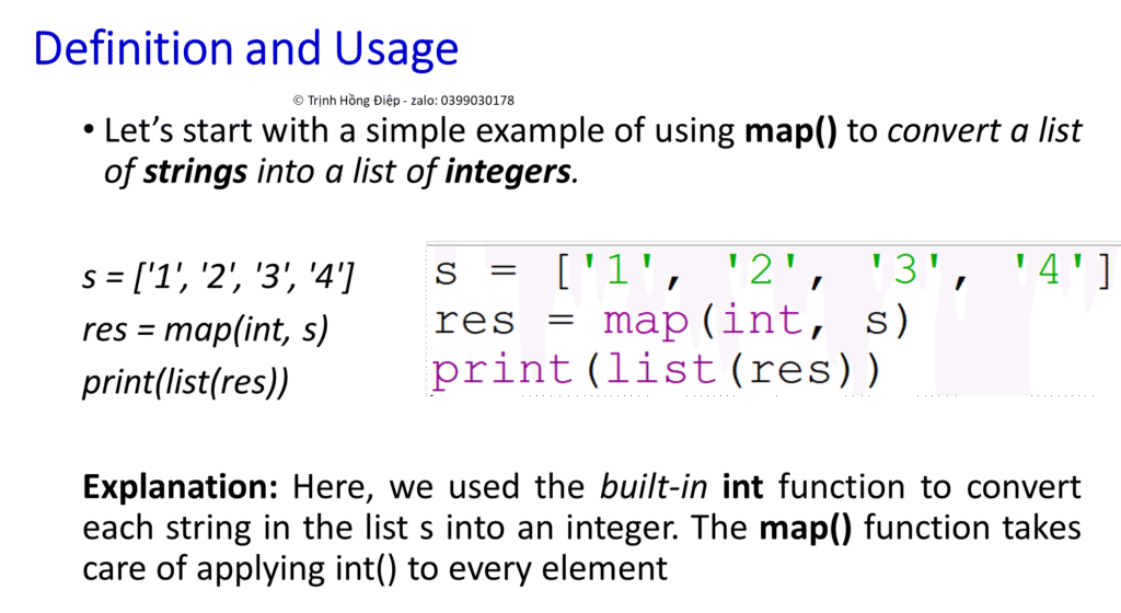 Hàm map() - map() function image