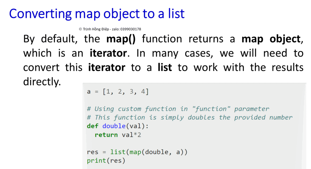 Hàm map() - map() function image