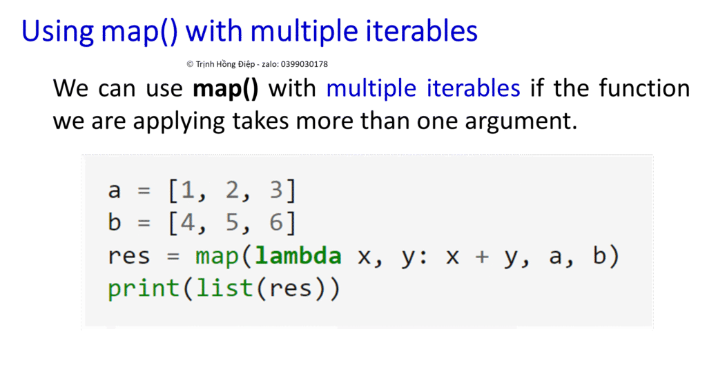 Hàm map() - map() function image