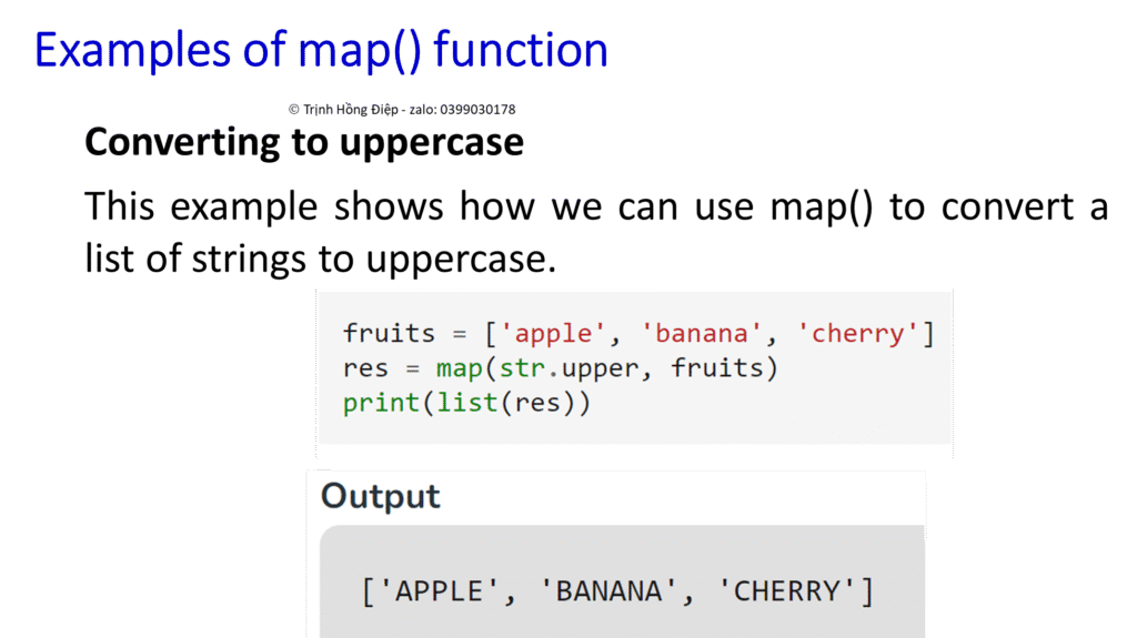 Hàm map() - map() function image