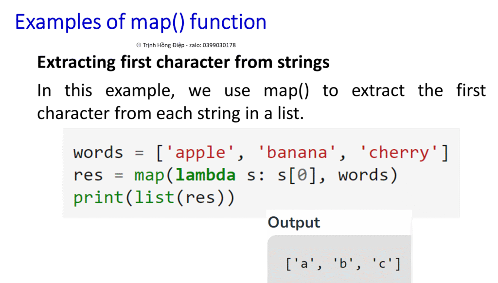 Hàm map() - map() function image