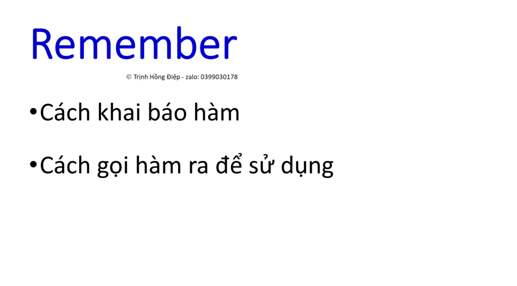 Sử dụng hàm ( Functions) trong Python - phần 1 image