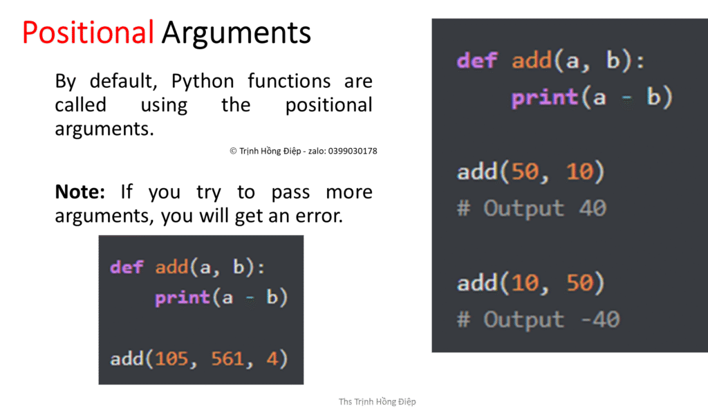 Sử dụng hàm ( functions) trong Python – phần 3 - Types of function arguments image