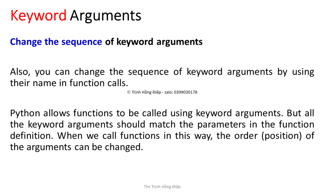 Sử dụng hàm ( functions) trong Python – phần 3 - Types of function arguments image