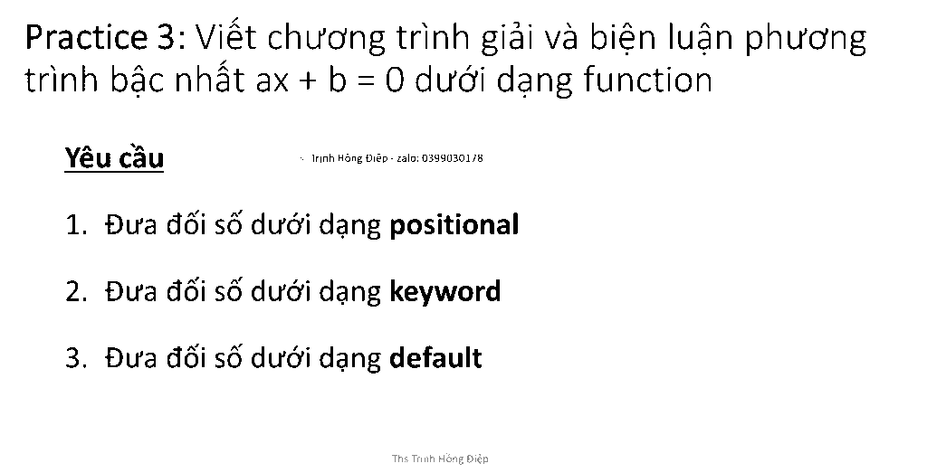 Sử dụng hàm ( functions) trong Python – phần 3 - Types of function arguments image