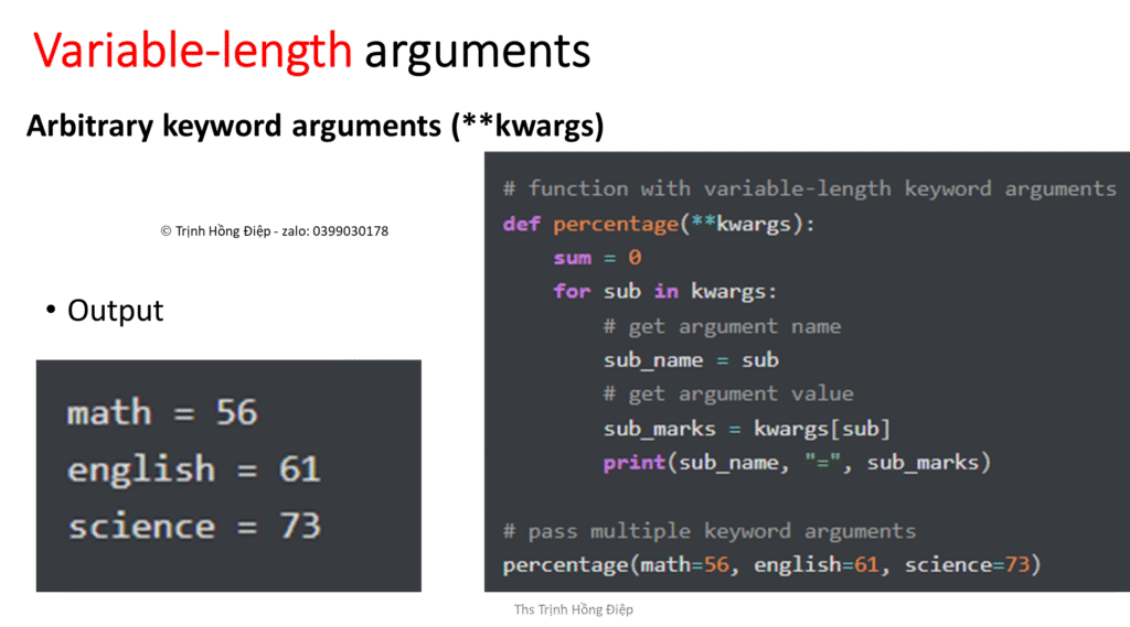 Sử dụng hàm (functions) trong Python – phần 4 – Variable-length arguments image