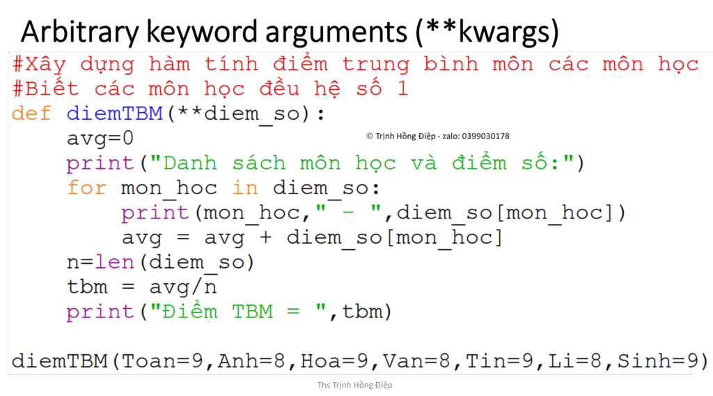 Sử dụng hàm (functions) trong Python – phần 4 – Variable-length arguments image