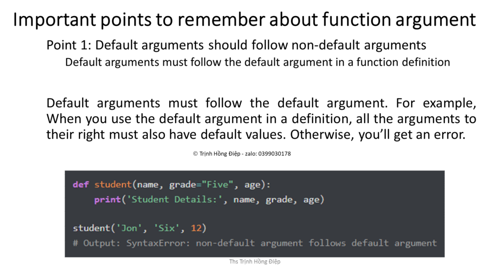 Sử dụng hàm (functions) trong Python – phần 4 – Variable-length arguments image
