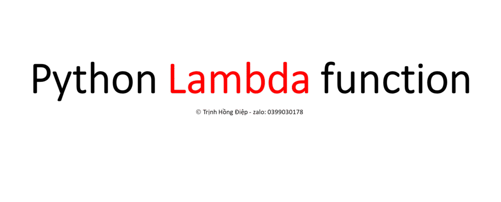 Python Lambda function image