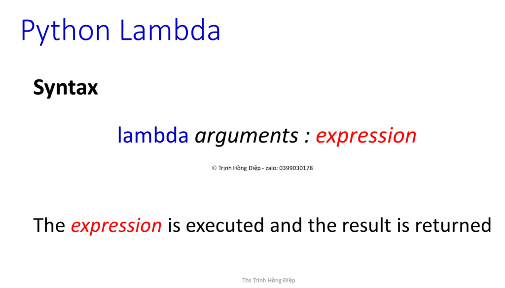 Python Lambda function image